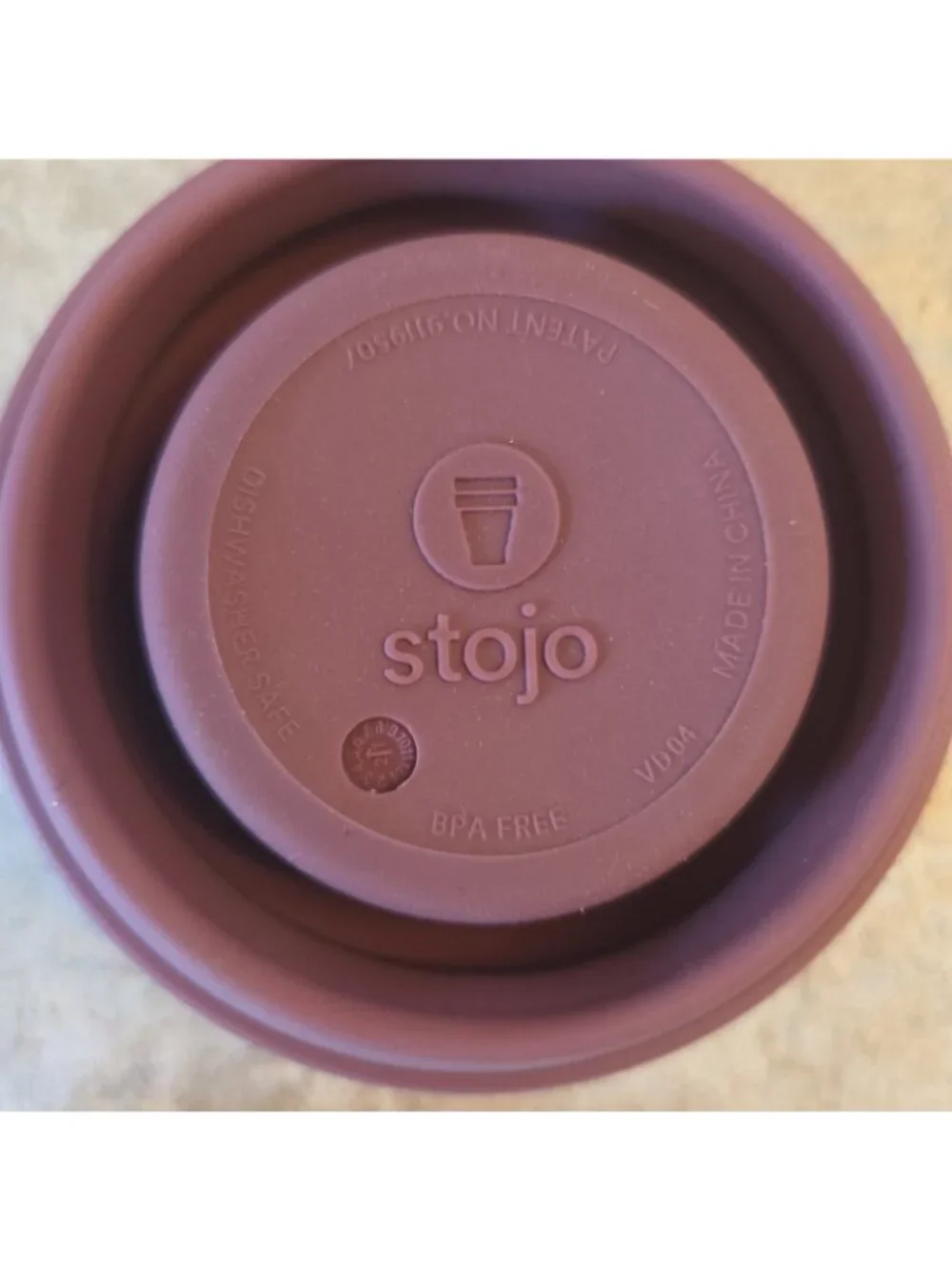 STOJO Titan Collapsible Travel Cup with Straw Purple Silicone Reusable NEW